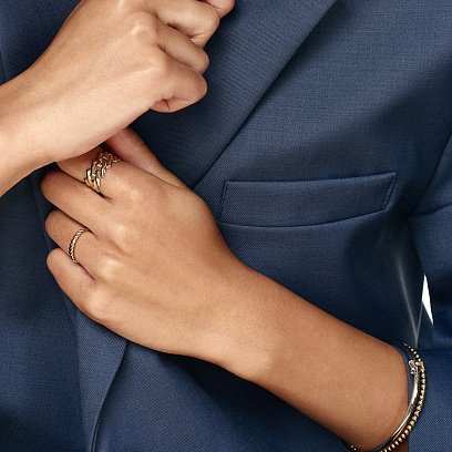 Каблучка "Margaret" у жовтому золоті к07541 №15