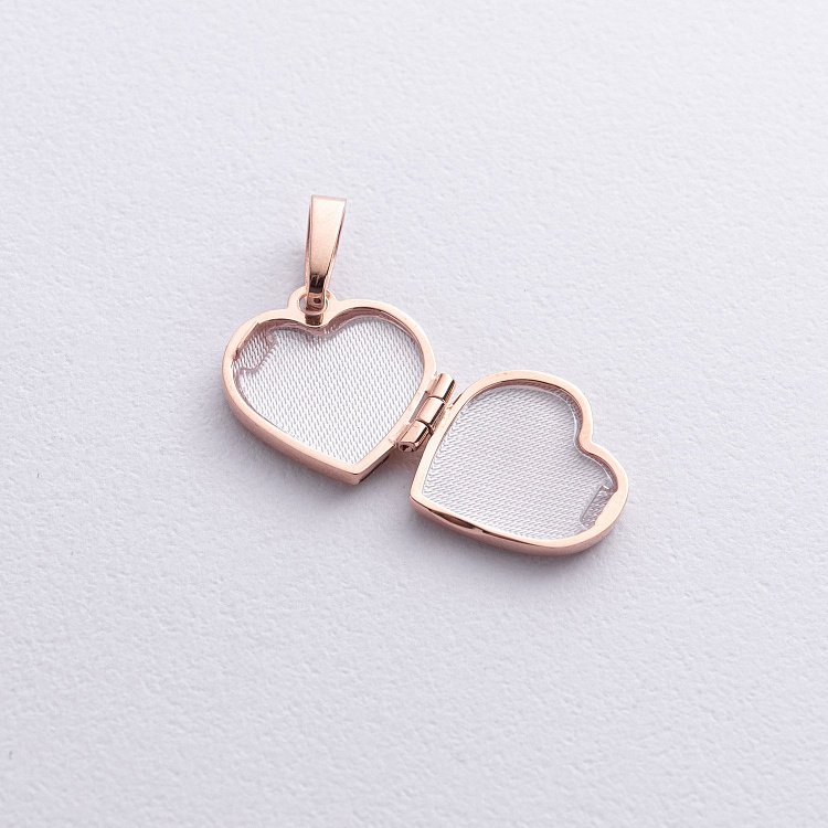 Кулон для фотографии "Сердечко" (красное золото) п02633 от ювелирного магазина Оникс - 2