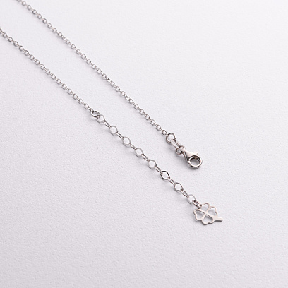 Срібне кольє "Конюшина" 181360 №3