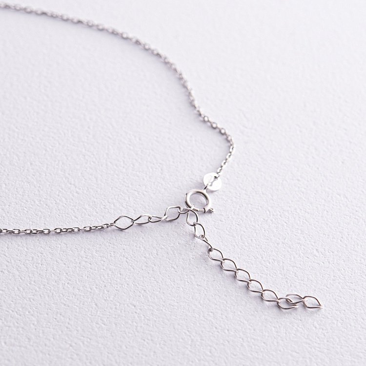 Кольє "Кульки" у білому золоті кол02226 від ювелірного магазину Онікс - 4