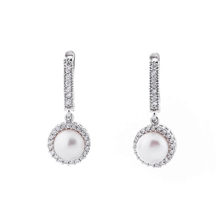 Жіночі сережки (культ. прісн. перли) с02750 від ювелірного магазину Онікс - 1