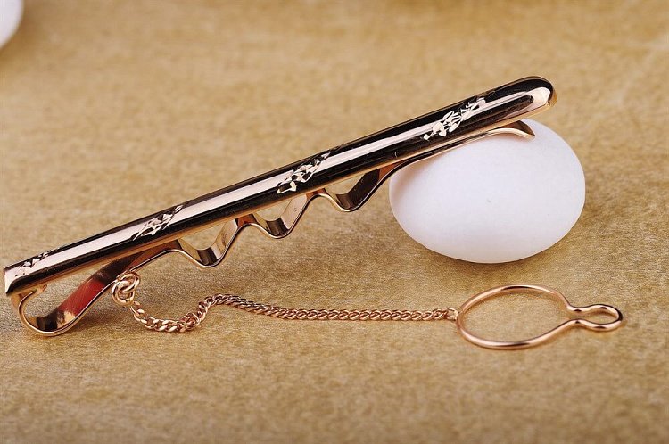 Затиск для краватки з візерунком заж00005х від ювелірного магазину Онікс - 1