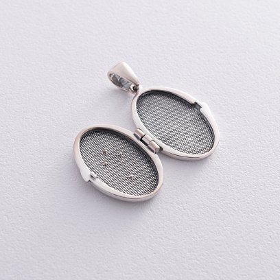 Срібний кулон з хрестиком "Спаси та Збережи" для фото 7351 №3