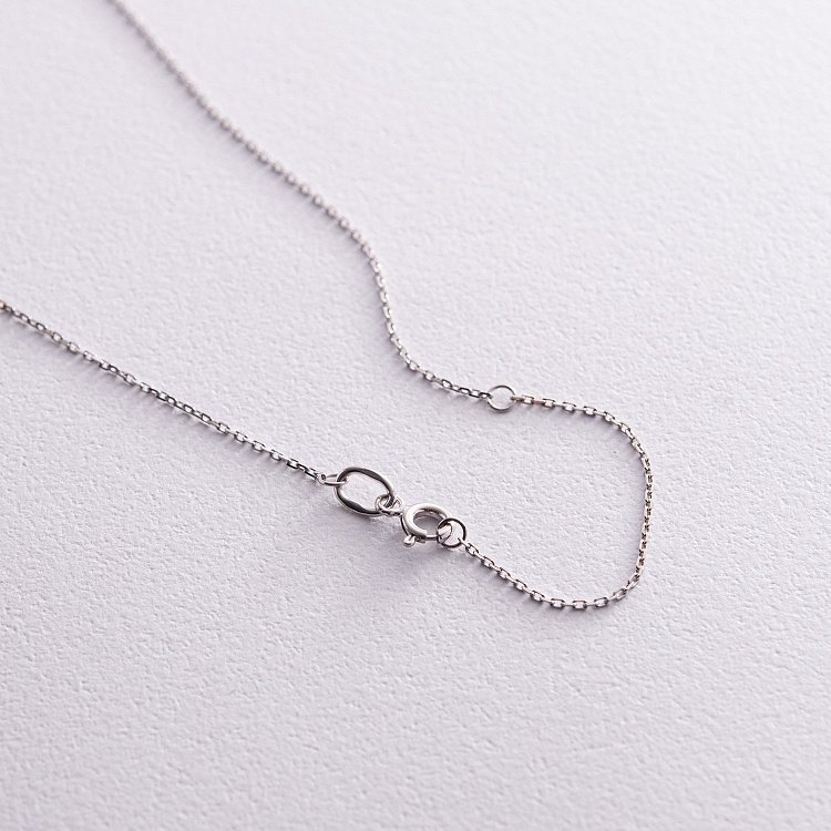 Золоте кольє з літерою "S" з діамантами 133601121 від ювелірного магазину Онікс - 8