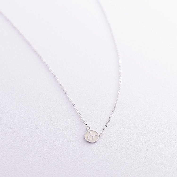 Срібне кольє "Знак зодіаку Телець" 181052тілець від ювелірного магазину Онікс