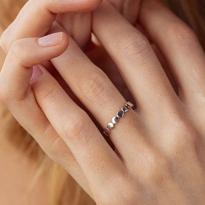 Каблучка "Керрі" у сріблі 7079 №2