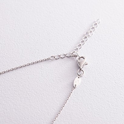 Колье - цепочка "Шарики" в белом золоте кол02255 №7