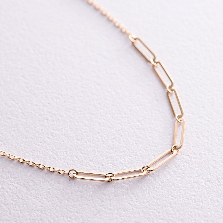 Колье - цепочка в желтом золоте кол02382 от ювелирного магазина Оникс - 2