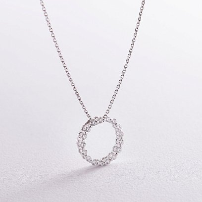 Золоте кольє з діамантами колб0109z