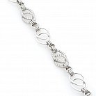 Срібний браслет з фіанітами 14470 от ювелирного магазина Оникс - 1
