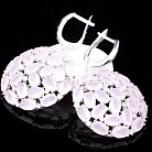 Срібні сережки з фіанітами 121509 от ювелирного магазина Оникс - 3