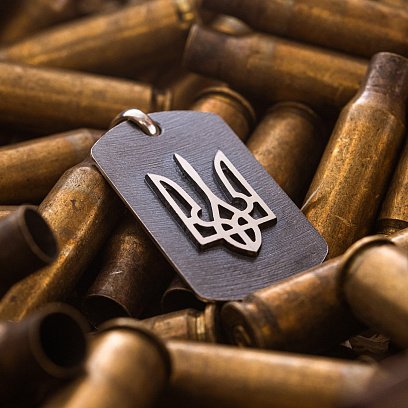 Срібний жетон "Герб України - Тризуб" (можливе гравіювання) 133157 №3