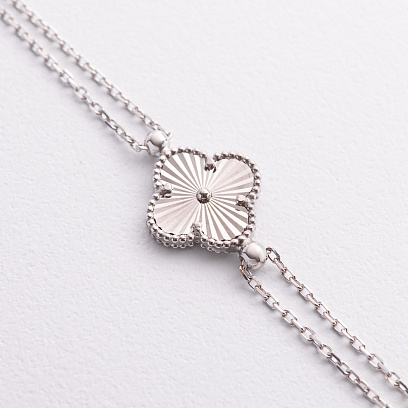 Срібний браслет "Конюшина" 141865 №2