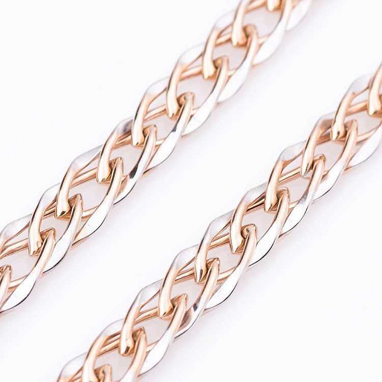 Ланцюжок із золота - Подвійний ромб (6 мм) ц00203-6 від ювелірного магазину Онікс - 1