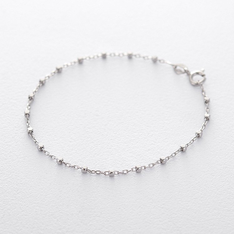 Серебряный браслет "Шарики" 141318 от ювелирного магазина Оникс