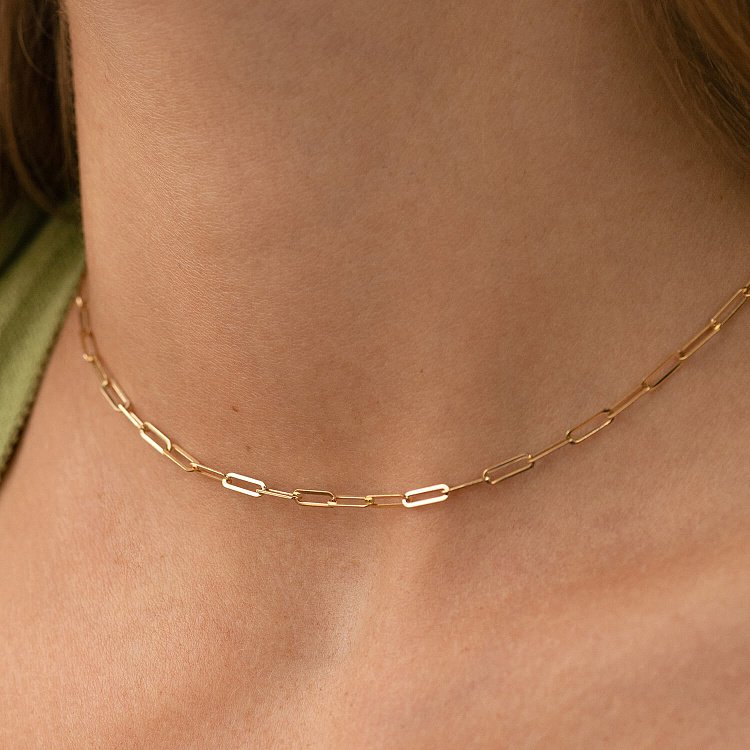 Кольє "Ванесса" mini у жовтому золоті кол02380 від ювелірного магазину Онікс - 3