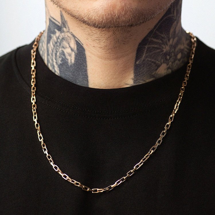 Мужская золотая цепочка ц00558 от ювелирного магазина Оникс - 3