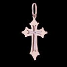 Золотий хрестик з фіанітом 2106 от ювелирного магазина Оникс - 1