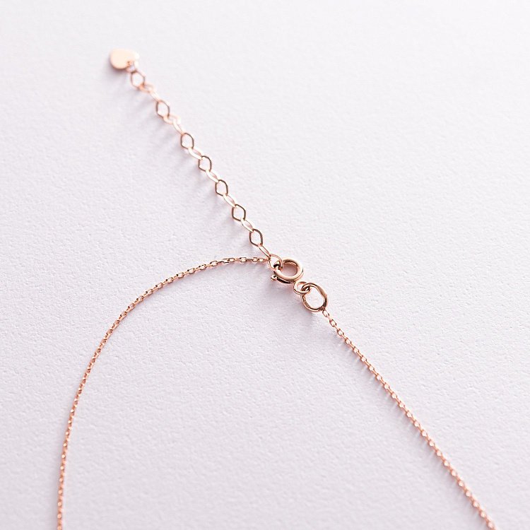 Кольє "Сердечки" у червоному золоті кол02139 від ювелірного магазину Онікс - 5