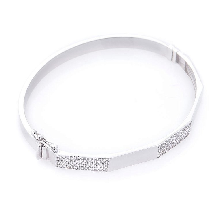 Золотий браслет (фіаніти) б03925 від ювелірного магазину Онікс - 1