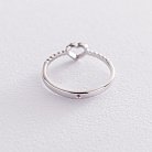 Золотое кольцо "Сердечко" с бриллиантами 101-10028 от ювелирного магазина Оникс - 2