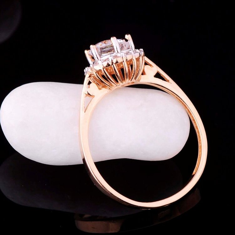 Помолвочное кольцо (фианиты) к01858ж от ювелирного магазина Оникс - 1