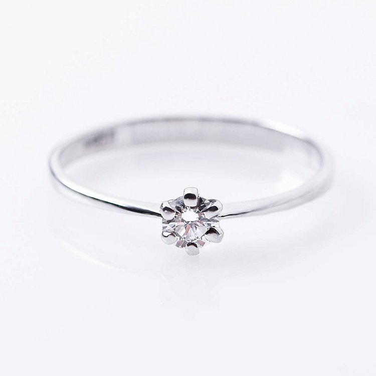 Золотое помолвочное кольцо с бриллиантом р0673б от ювелирного магазина Оникс - 2