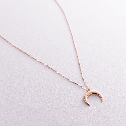 Кольє "Лунниця" в червоному золоті кол02067