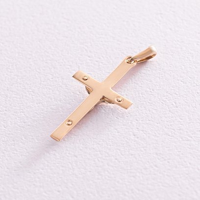 Золотой крестик с распятием п03624 №3