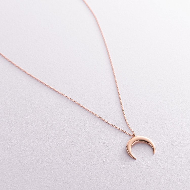 Кольє "Лунниця" в червоному золоті кол02067 від ювелірного магазину Онікс