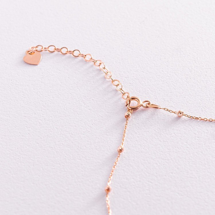 Золоте кольє "Елла" з фіанітами кол02088 від ювелірного магазину Онікс - 4