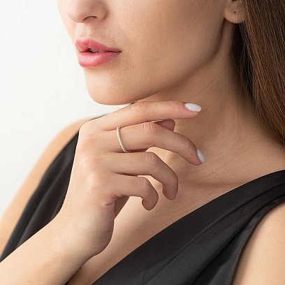 Золотое кольцо с бриллиантами ккит148 №2