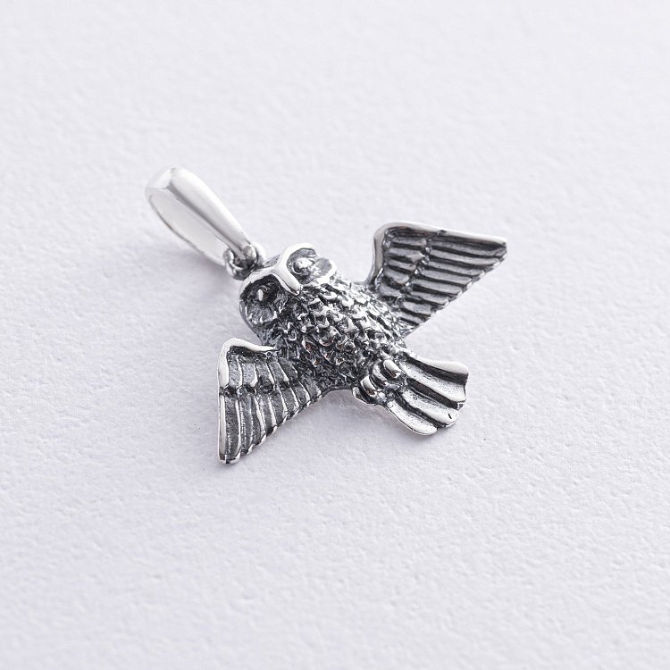 Серебряная подвеска "Сова" 13336 от ювелирного магазина Оникс