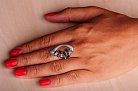 Срібний перстень з фіанітами 111582 от ювелирного магазина Оникс - 6