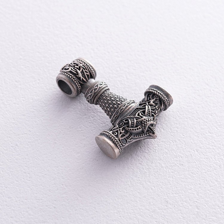 Срібний кулон "Молот Тора" 7042 від ювелірного магазину Онікс - 10