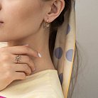 Золоті сережки "Метелики з фіанітами" с05457 от ювелирного магазина Оникс - 1