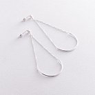 Срібні сережки "Баланс" 122883 от ювелирного магазина Оникс - 1