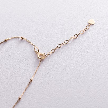 Кольє "Кульки" в жовтому золоті кол02030 №7