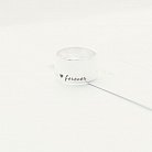 Срібна каблучка з гравіюванням "Together forever" 112143ф от ювелирного магазина Оникс - 7