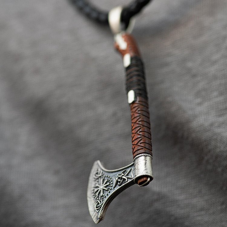 Срібний кулон "Сокира - Шолом Жаху" з деревом 7044t від ювелірного магазину Онікс - 5