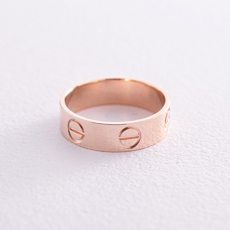 Каблучка "Love" у червоному золоті к07145 від ювелірного магазину Онікс - 2