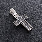 Срібний хрестик "Розп'яття. Молитва до Господа Ісуса Христа" (чорніння) 131543 от ювелирного магазина Оникс - 7