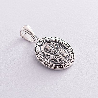 Серебряная ладанка "Святой Николай" 133091 №4