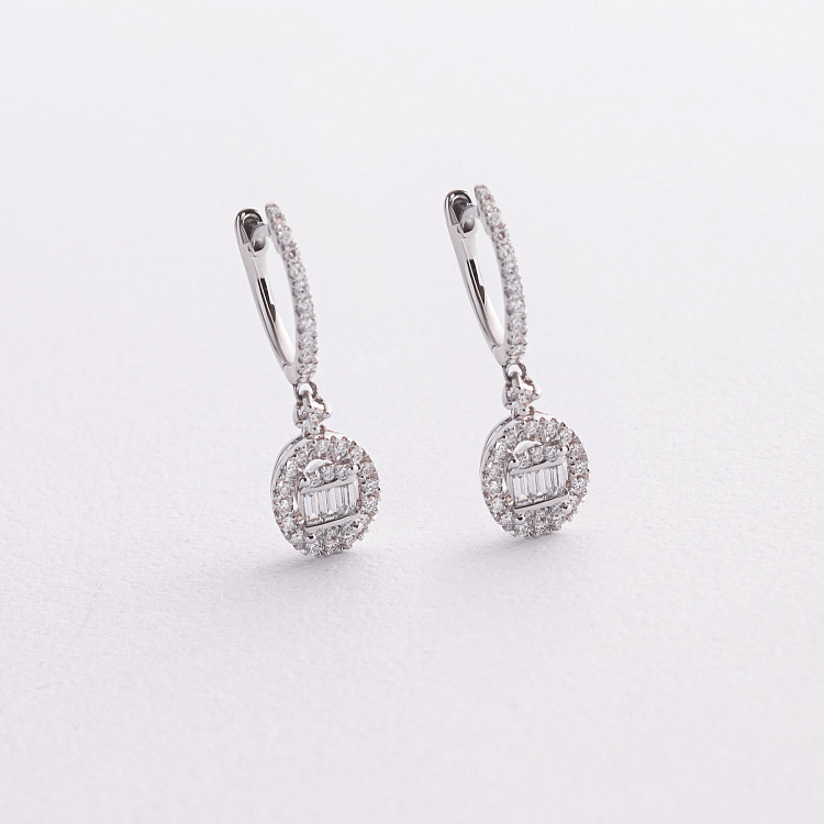 Золоті сережки з діамантами сб0625lg від ювелірного магазину Онікс