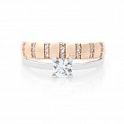 Помолвочное кольцо с фианитами к04240 от ювелирного магазина Оникс - 5