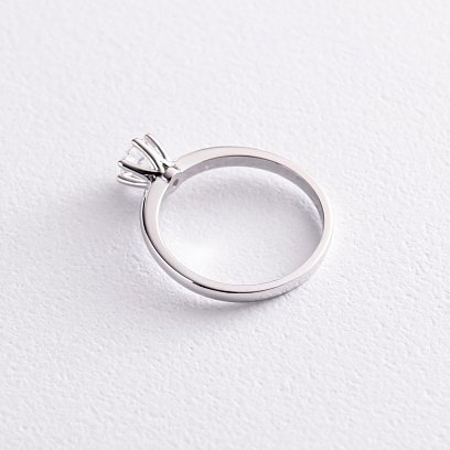 Заручальна золота каблучка з діамантом 24331121 №5