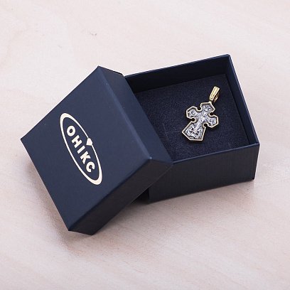 Серебряный крестик "Господь Вседержитель. Икона Божией Матери "Седмиезерная" 131457 №8