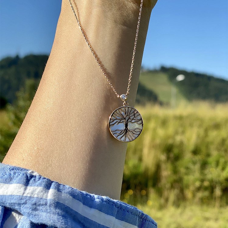 Золотое колье "Древо жизни" кол01673 от ювелирного магазина Оникс - 3