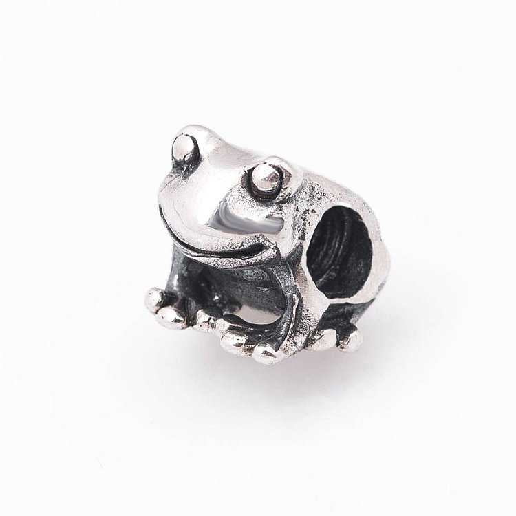 Серебряный шарм "Лягушка" 132083 от ювелирного магазина Оникс