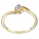 Золотое помолвочное кольцо с бриллиантом zberdh47 от ювелирного магазина Оникс - 5